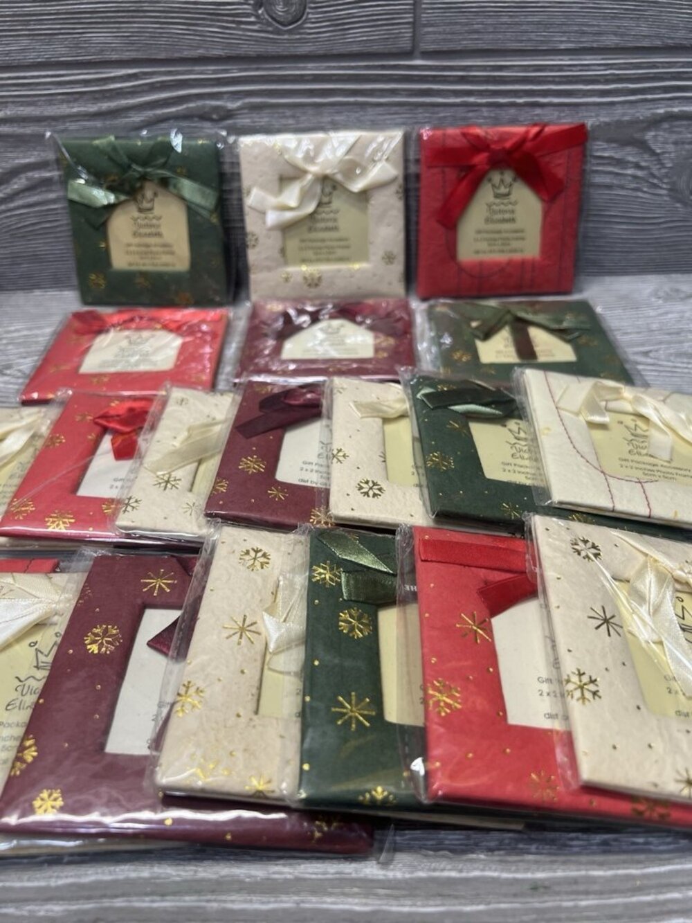 Christmas Picture Frame Gift Tags Package Decoration 3.5” Lot of 20